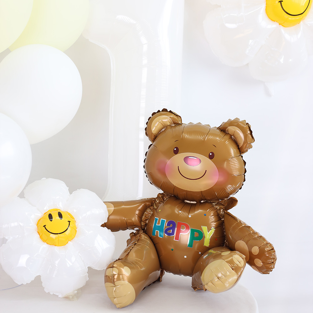 곰돌이 풍선 생일 동물 풍선 축하 파티용품 - 상세 이미지 4
