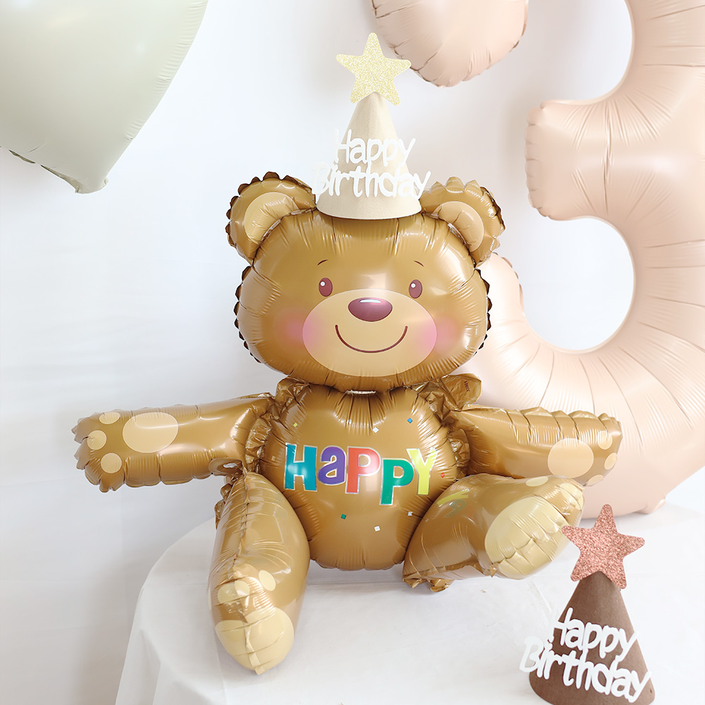 곰돌이 풍선 생일 동물 풍선 축하 파티용품
