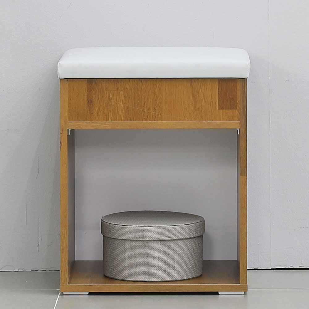 펀치 화이트 현관 수납 벤치 소파 의자 스툴 1200