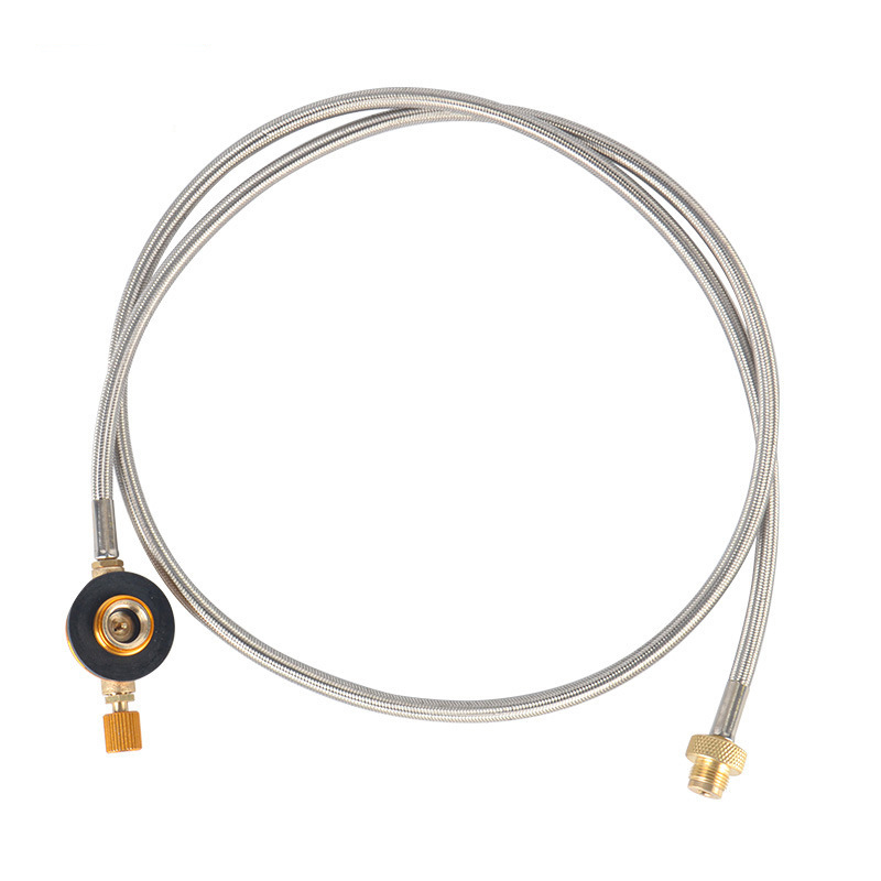 모아이캠핑 부탄가스 어댑터 이소가스 연결 버너 연장 호스 연장선 1m