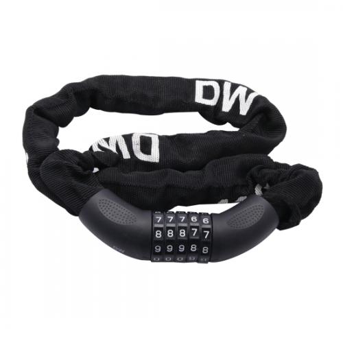 [한국자전거총판]토니온 자전거자물쇠 사슬 5단 번호키[번호 변경]