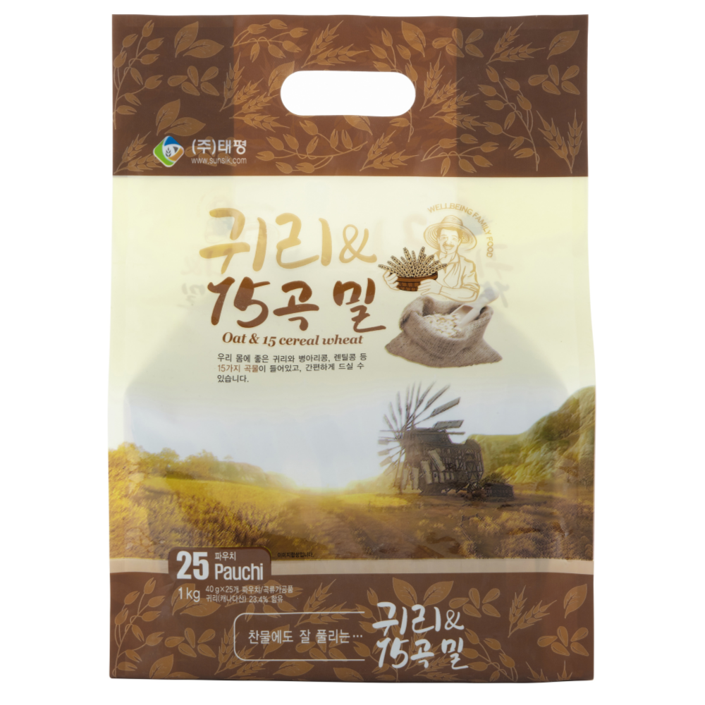 볶은 귀리 15곡 미숫가루 선식 오트밀 쉐이크 식사대용 - 상품 이미지