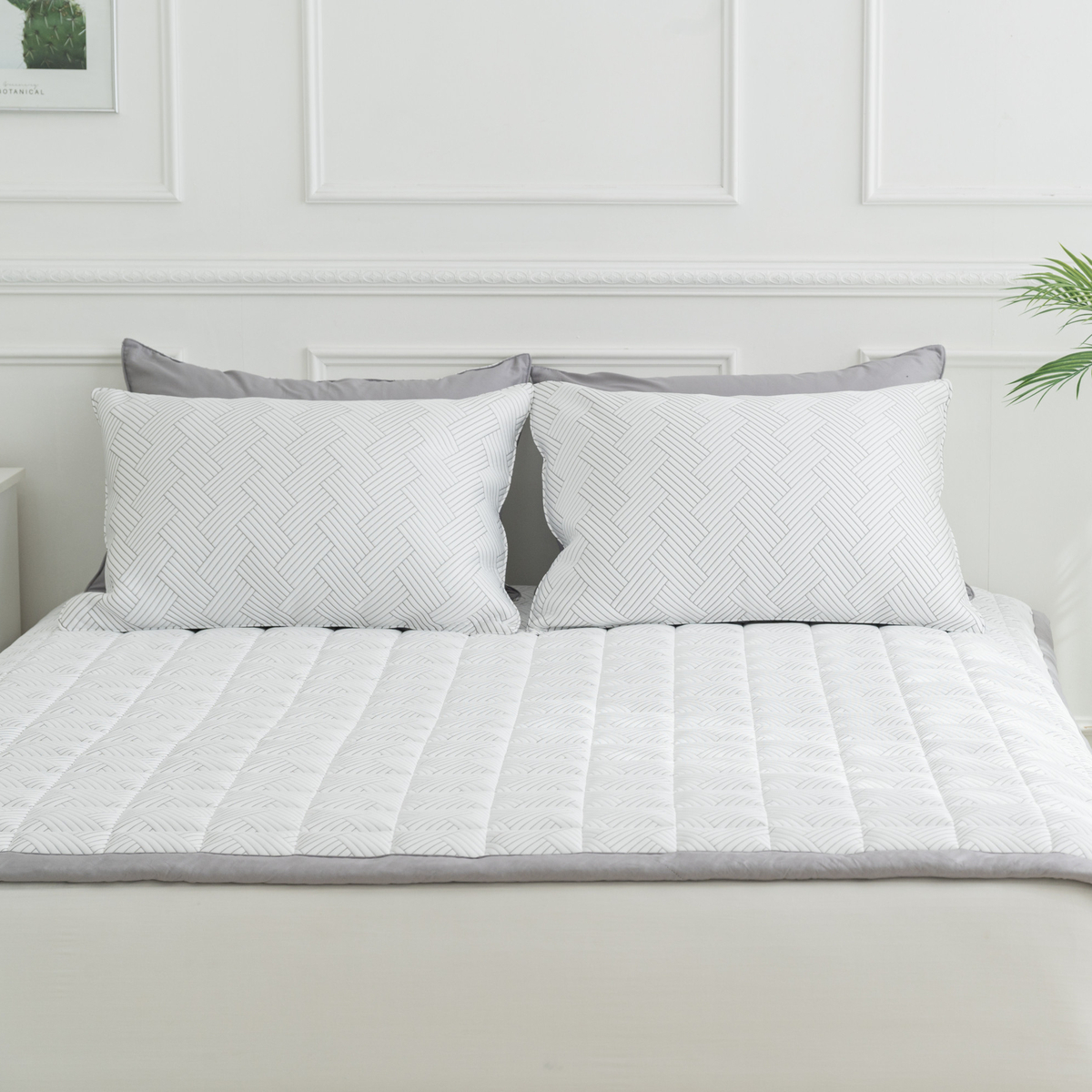 아르일랑 침대 패드 겸용 카페트 시원한 여름 냉감 소재 듀라론 미쏘 S