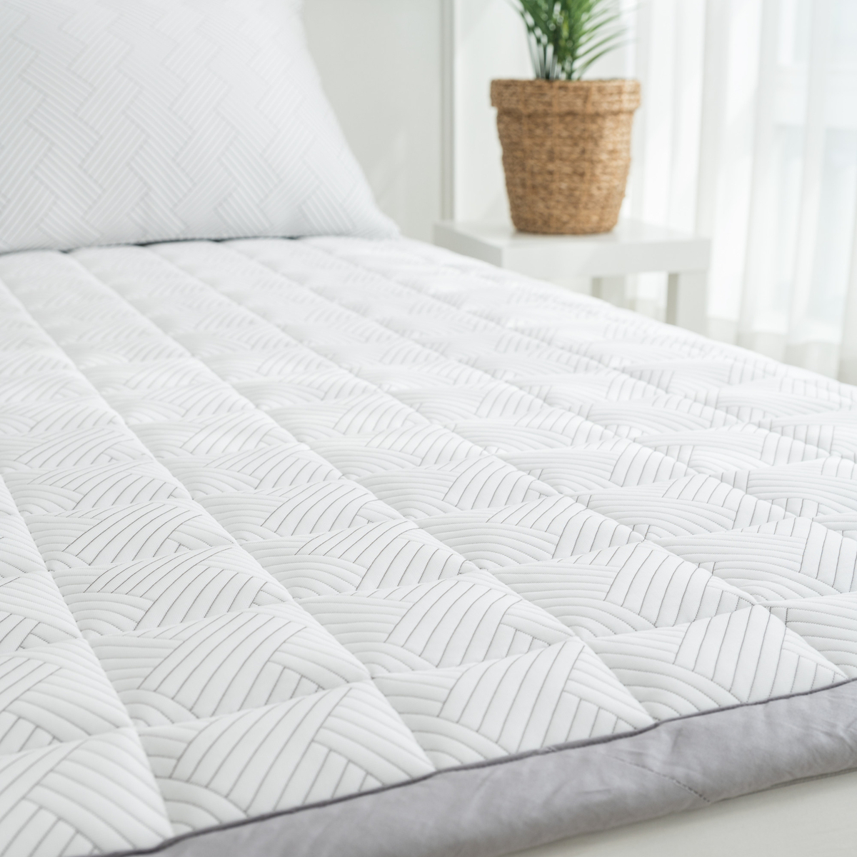 아르일랑 침대 패드 겸용 카페트 시원한 여름 냉감 소재 듀라론 미쏘 S