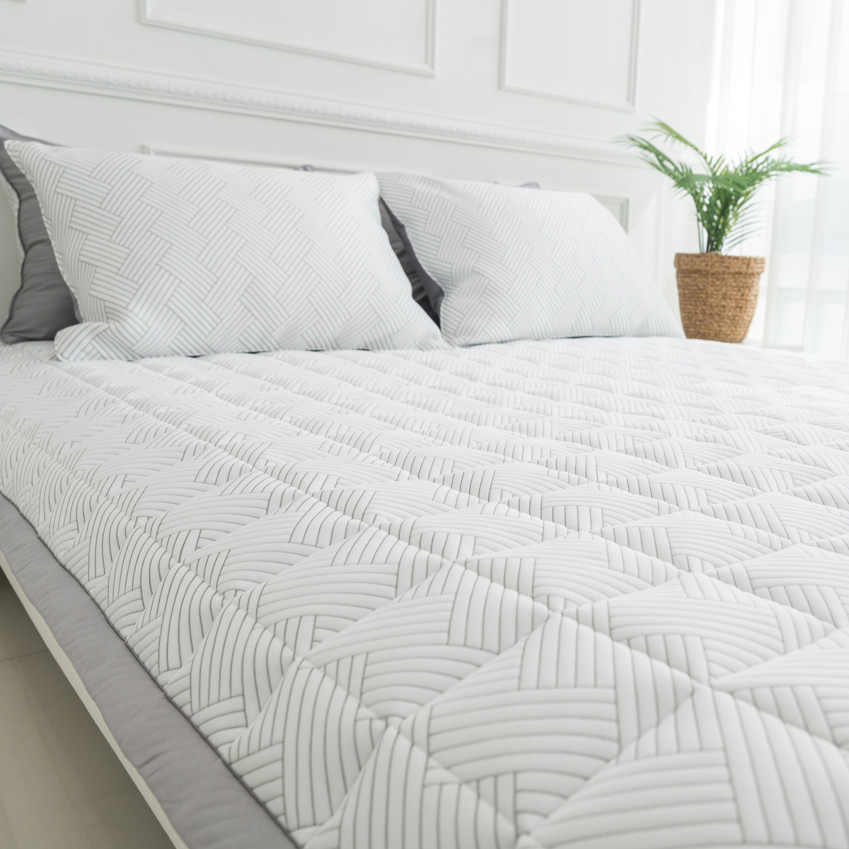 아르일랑 침대 패드 겸용 카페트 시원한 여름 냉감 소재 듀라론 미쏘 S