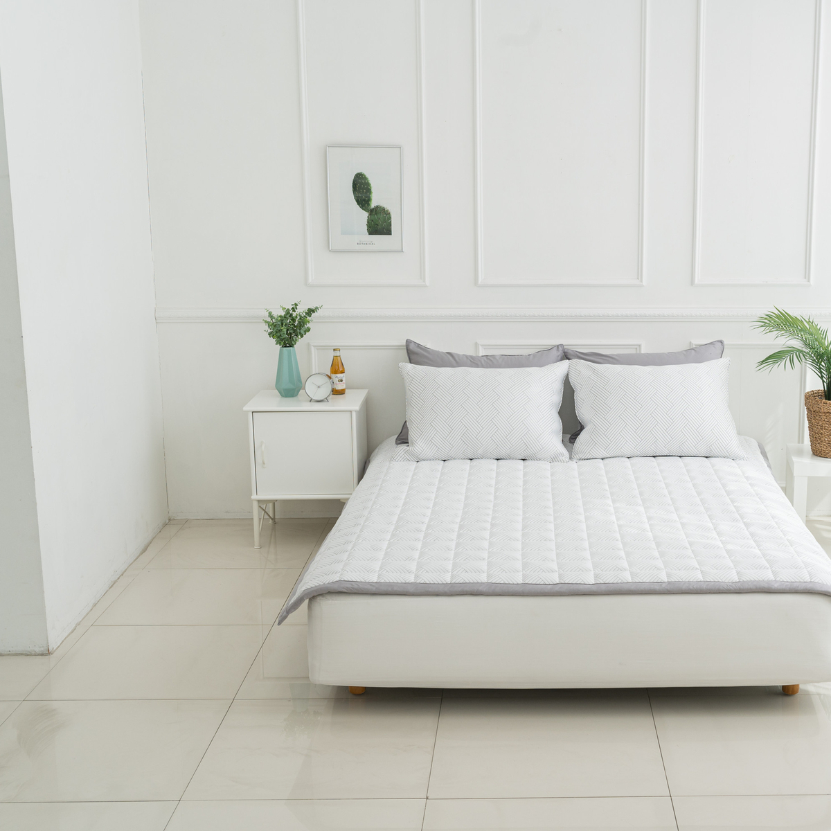 아르일랑 침대 패드 겸용 카페트 시원한 여름 냉감 소재 듀라론 미쏘 S