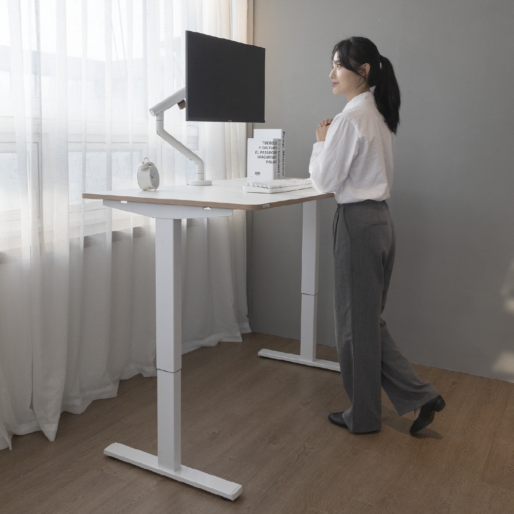 핏쳐 수동식 모션 데스크 스탠딩책상 커스터마이징 M1 PLUS 높이조절책상
