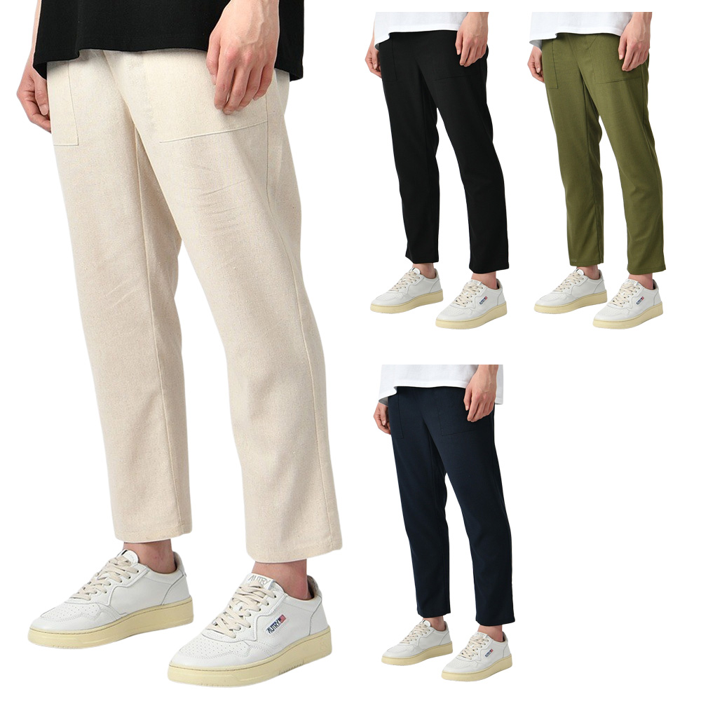 남자 린넨바지 남성 면바지 밴딩 빅포켓 마 팬츠 4컬러