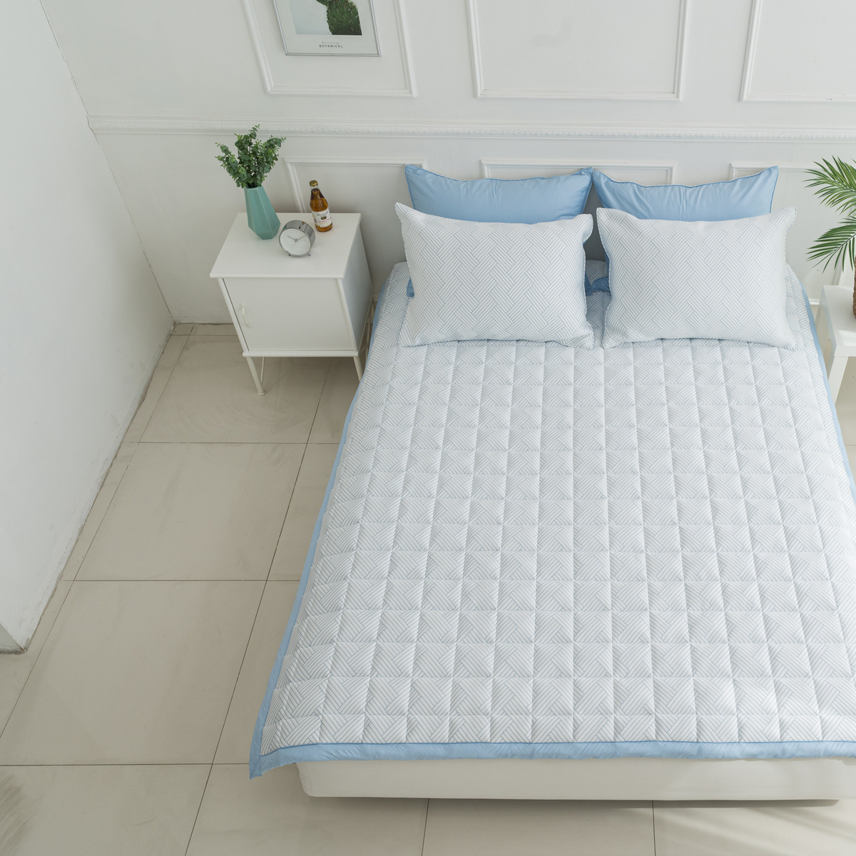 아르일랑 침대 패드 겸용 카페트 시원한 여름 냉감 소재 듀라론 미쏘 S