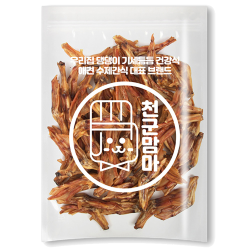 강아지수제간식 대용량 국내제조 오리발, 500g, 1개 - 메인 이미지