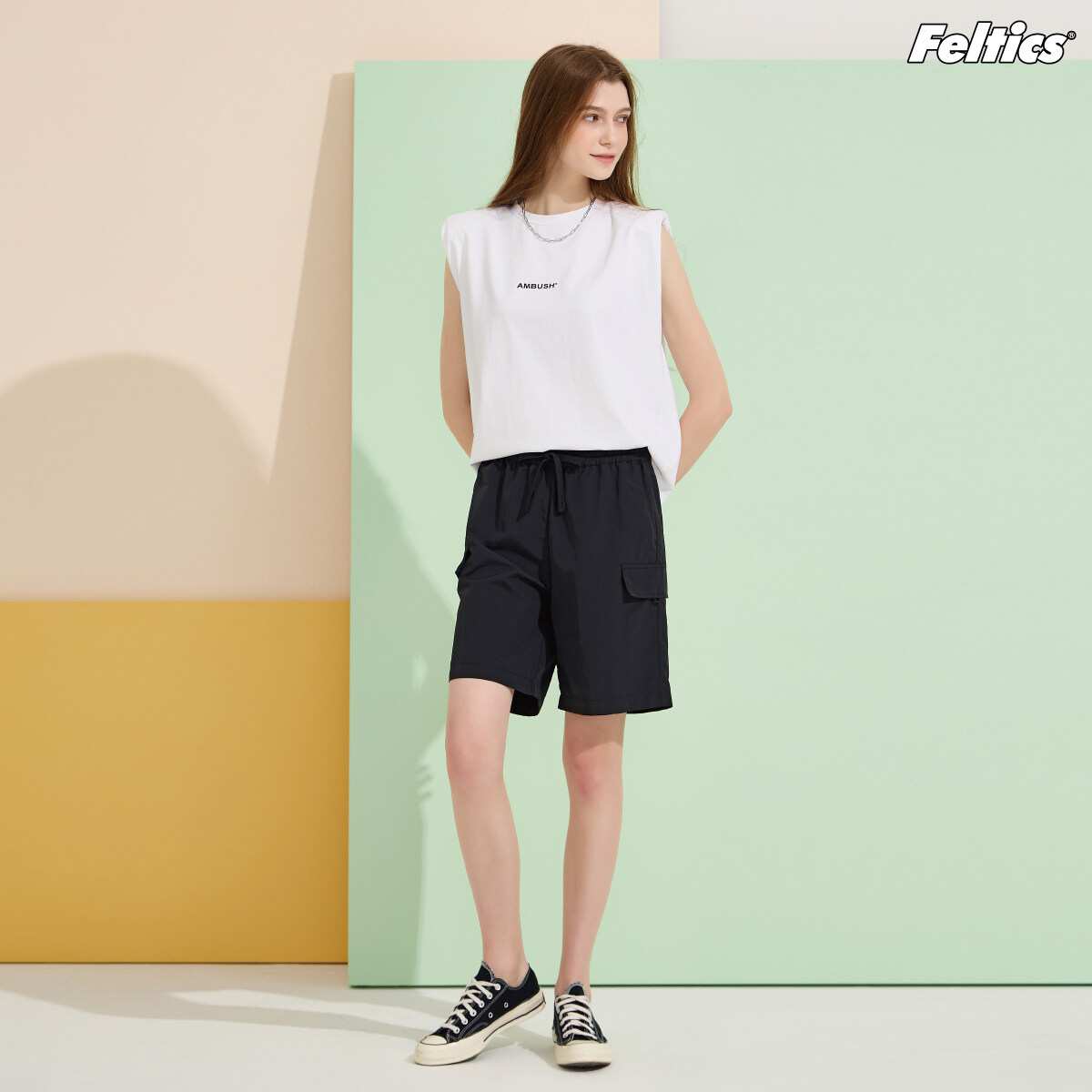 [여성] 펠틱스 썸머 나일론 하프팬츠 3종 - 상세 이미지 2