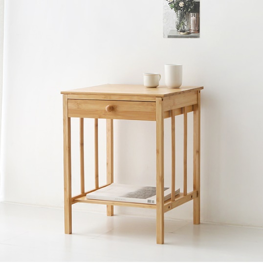 엔틱 미니 협탁 서랍장 침대 머리장 침대 옆 선반 서랍 - 상품 이미지