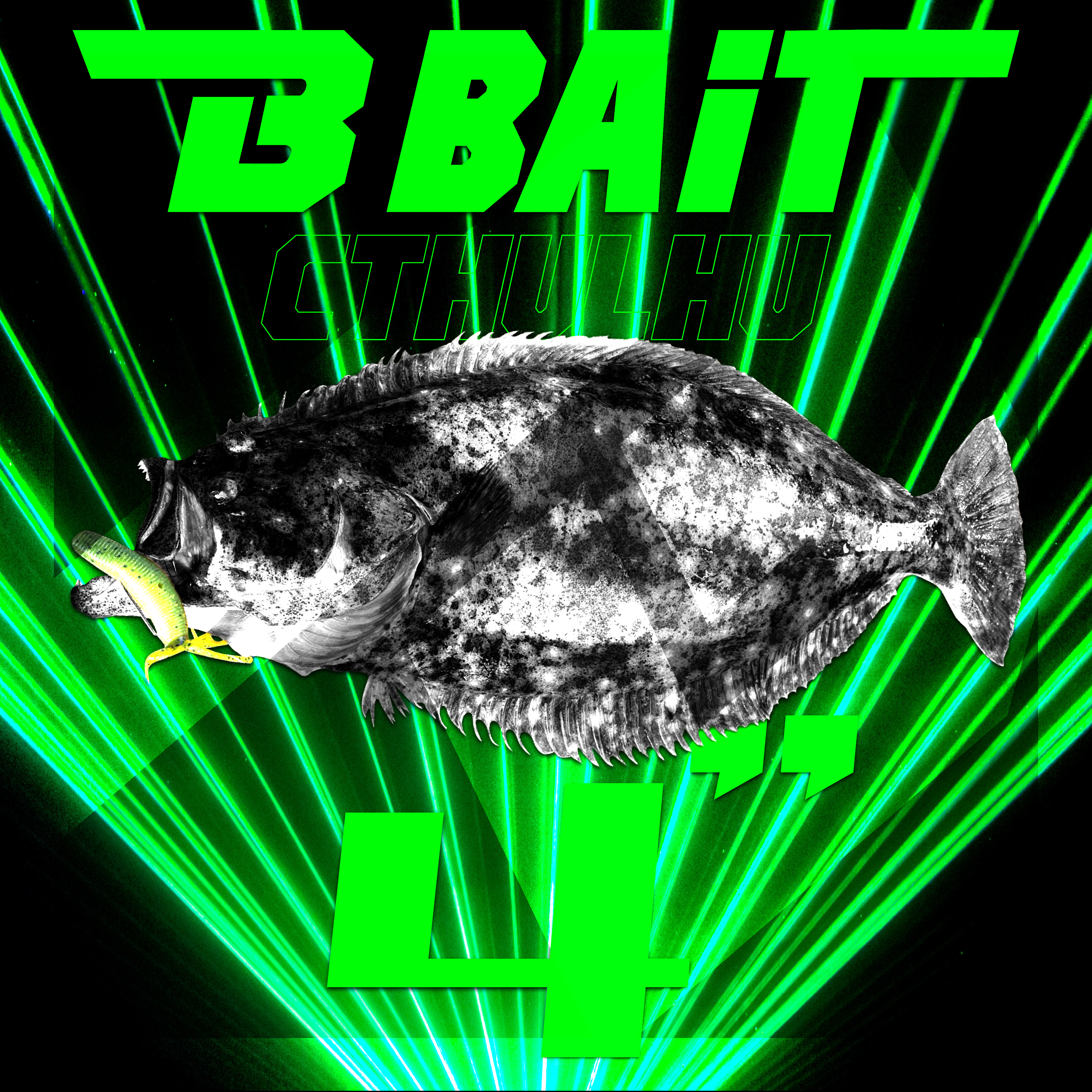 비베이트 B-BAIT 크툴루 루어웜 소프트베이트 4인치 - 상세 이미지 3