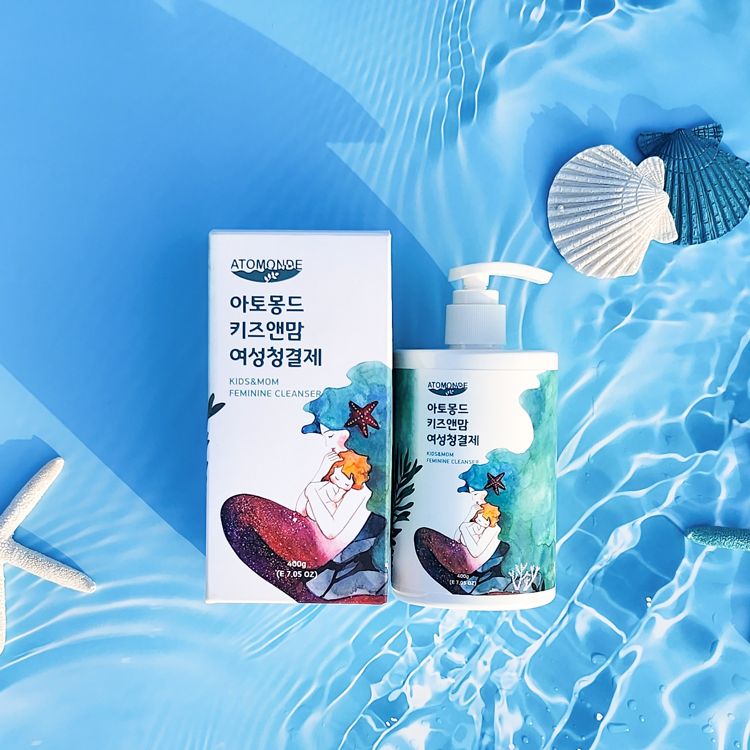 키즈앤맘 여성 청결제 임산부 노버블 여자 아이 세정제 클렌저 400g 이미지 2