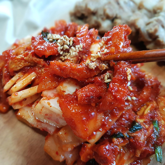 100%국산 전라도 보쌈김치 2kg 매콤달콤 수육김치 주문 당일제조 이미지 2