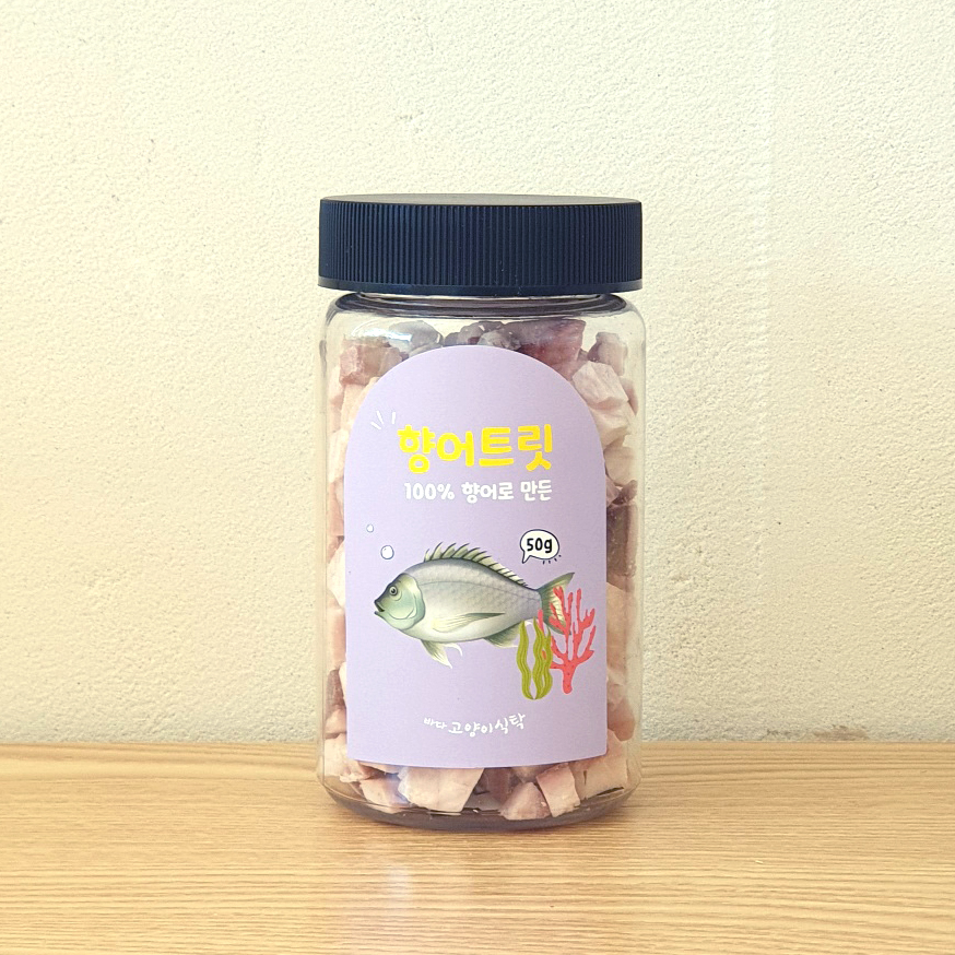 바다고양이식탁 향어트릿 50g 동결건조간식 제품 이미지
