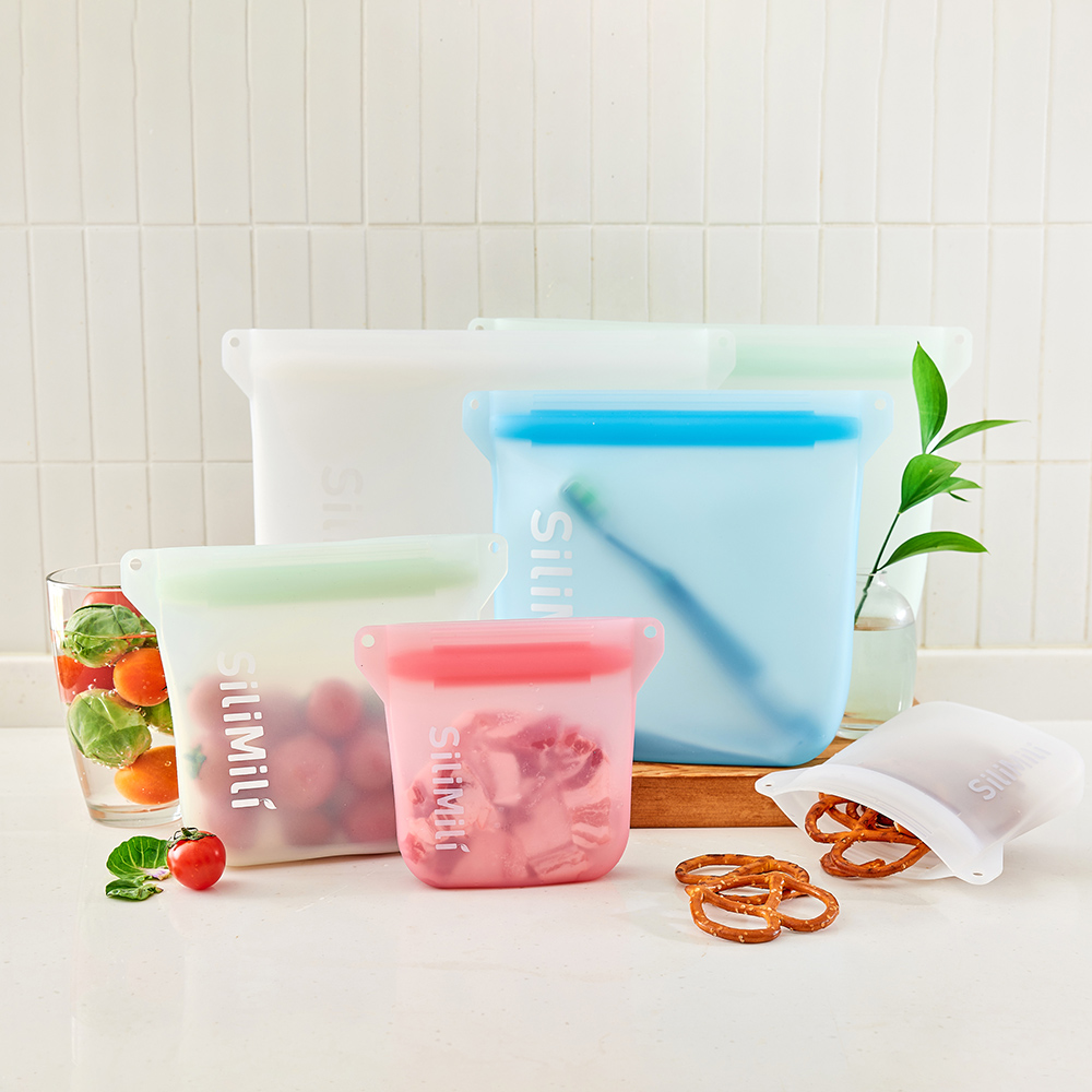 [실리밀리] 오리지널 스탠딩 실리콘지퍼백 단품 (골라담기)