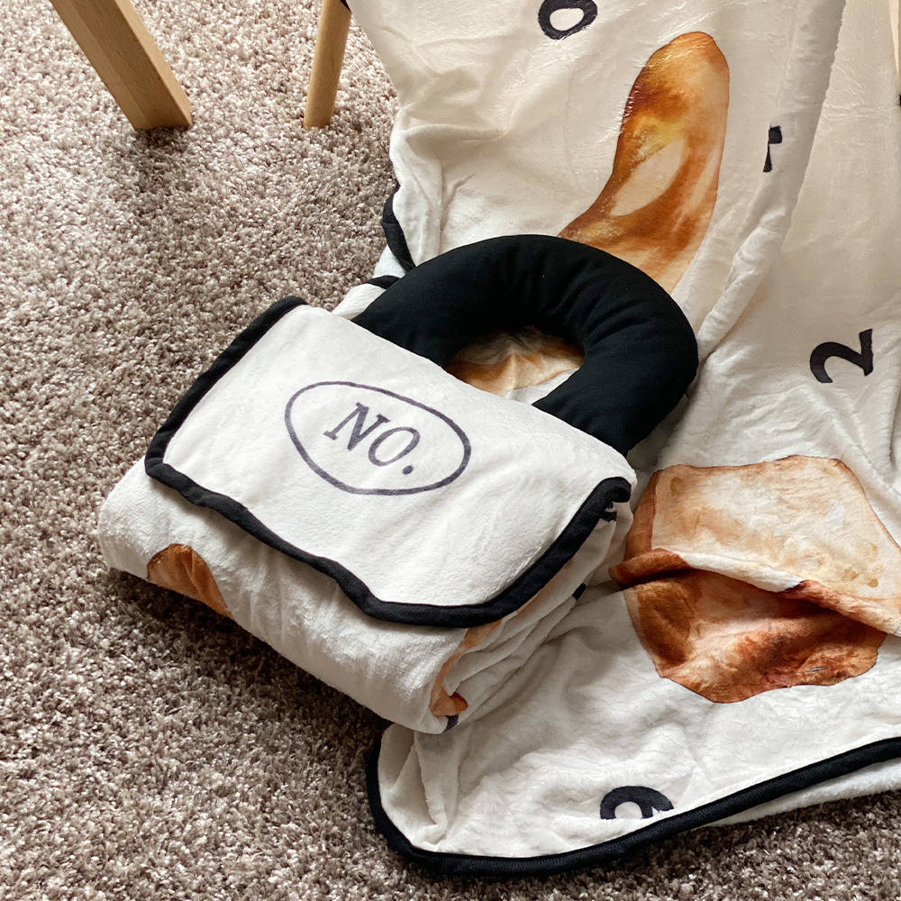 감성 캠핑 무릎 담요 플란넬 이불 손잡이 블랭킷