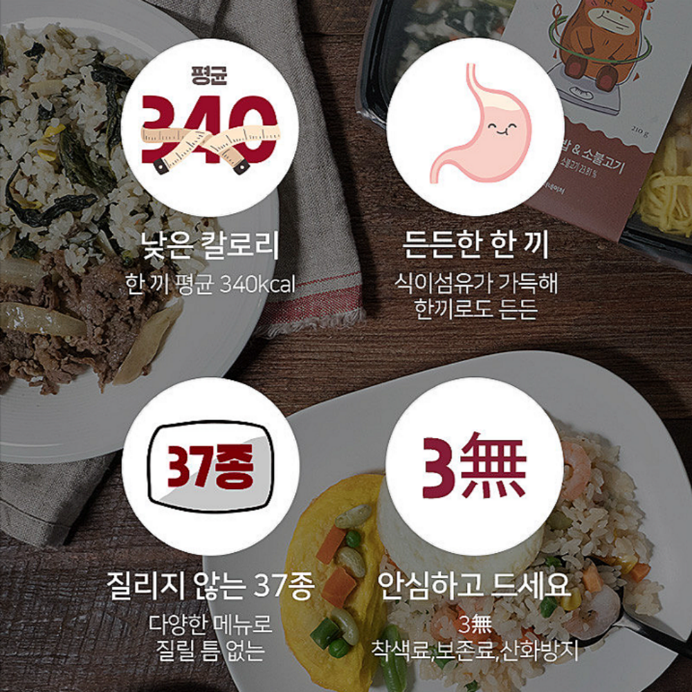 단백질도시락 덮밥 12종 도시락배달 저당 탄단지 아침 점심구독 반찬 직장인 매일 건강 이미지 6