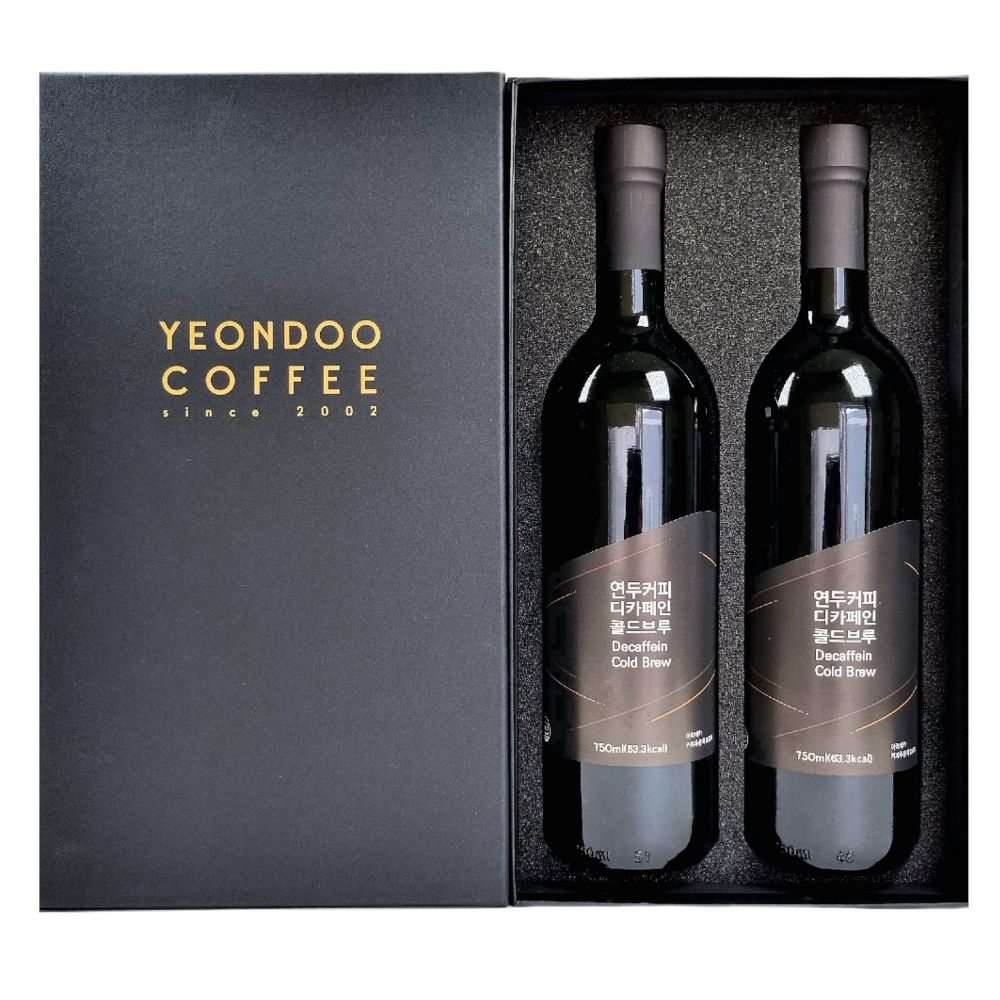 디카페인 콜드브루 원액 더치커피 선물세트 답례품 750ml 2병 - 메인 이미지