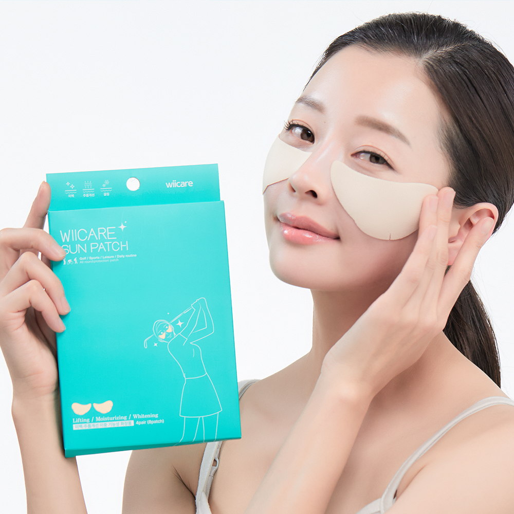 골프패치 4회분 UV 자외선 차단 썬패치 라운딩준비물 눈밑 쿨링 패치 - 메인 이미지
