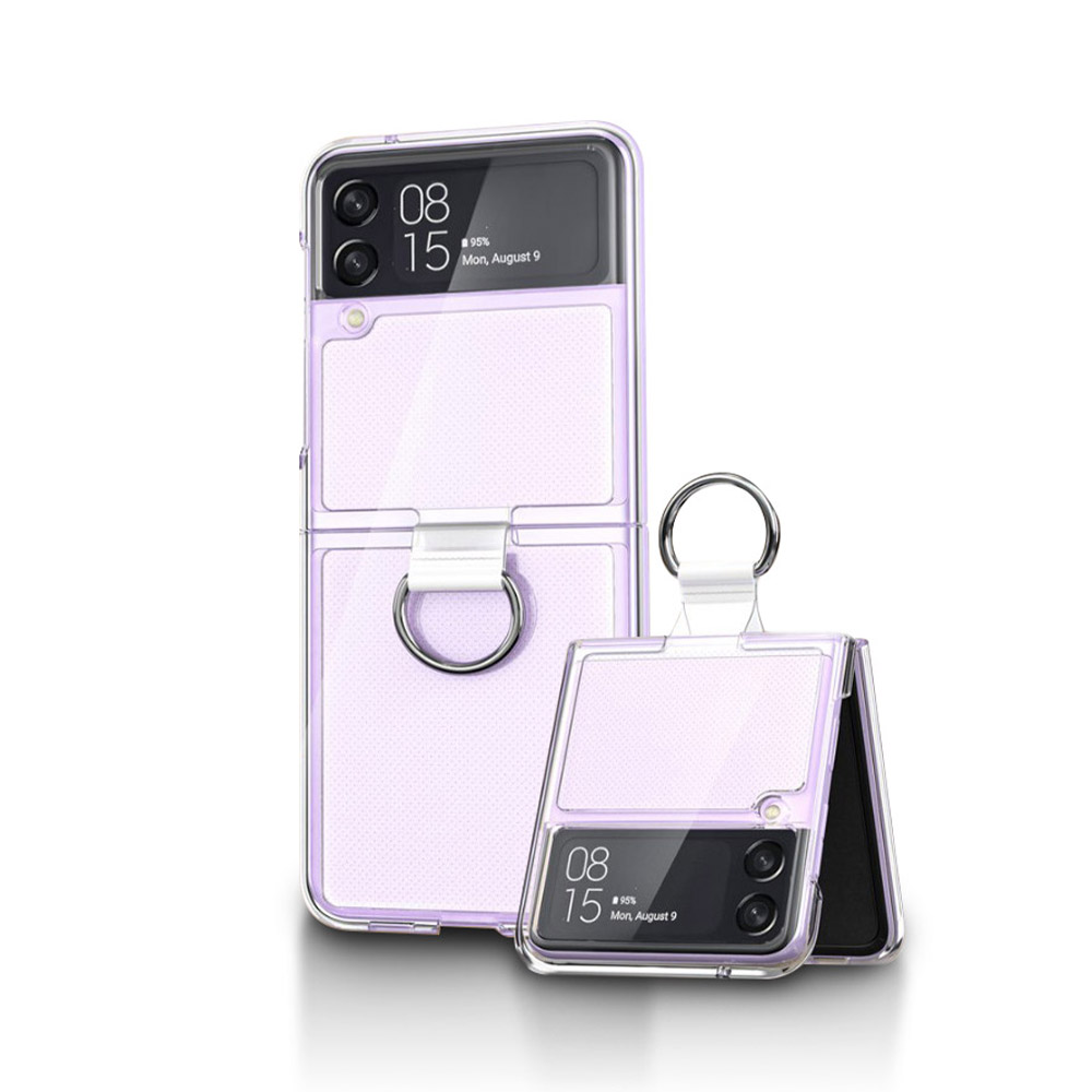 갤럭시 Z플립4 케이스 지플립4 투명 링 슬림