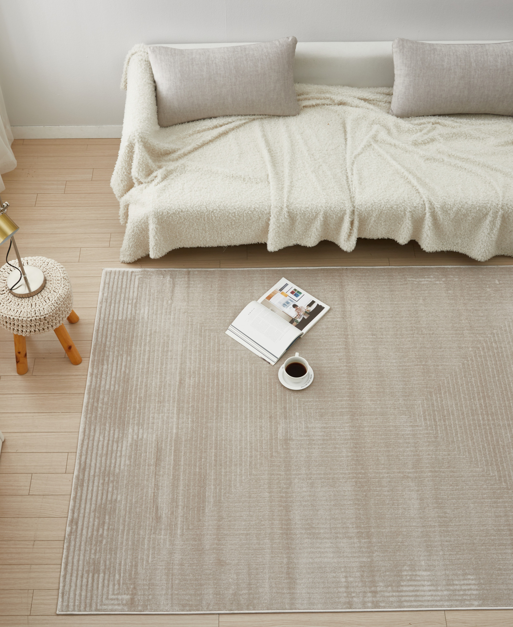 프리미엄 수입 카페트 튀르키예 모일르 스퀘어 워셔블 거실 러그