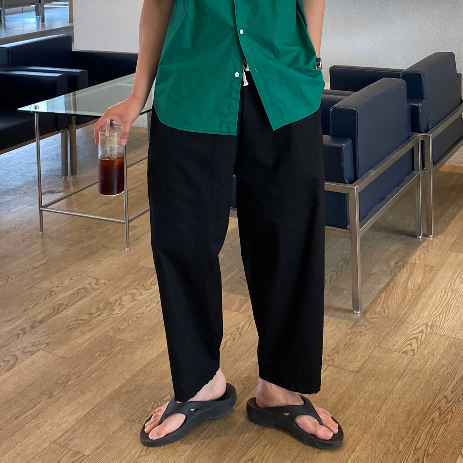 1+1 남자벌룬팬츠 남자항아리바지 통큰바지 - 상세 이미지 2