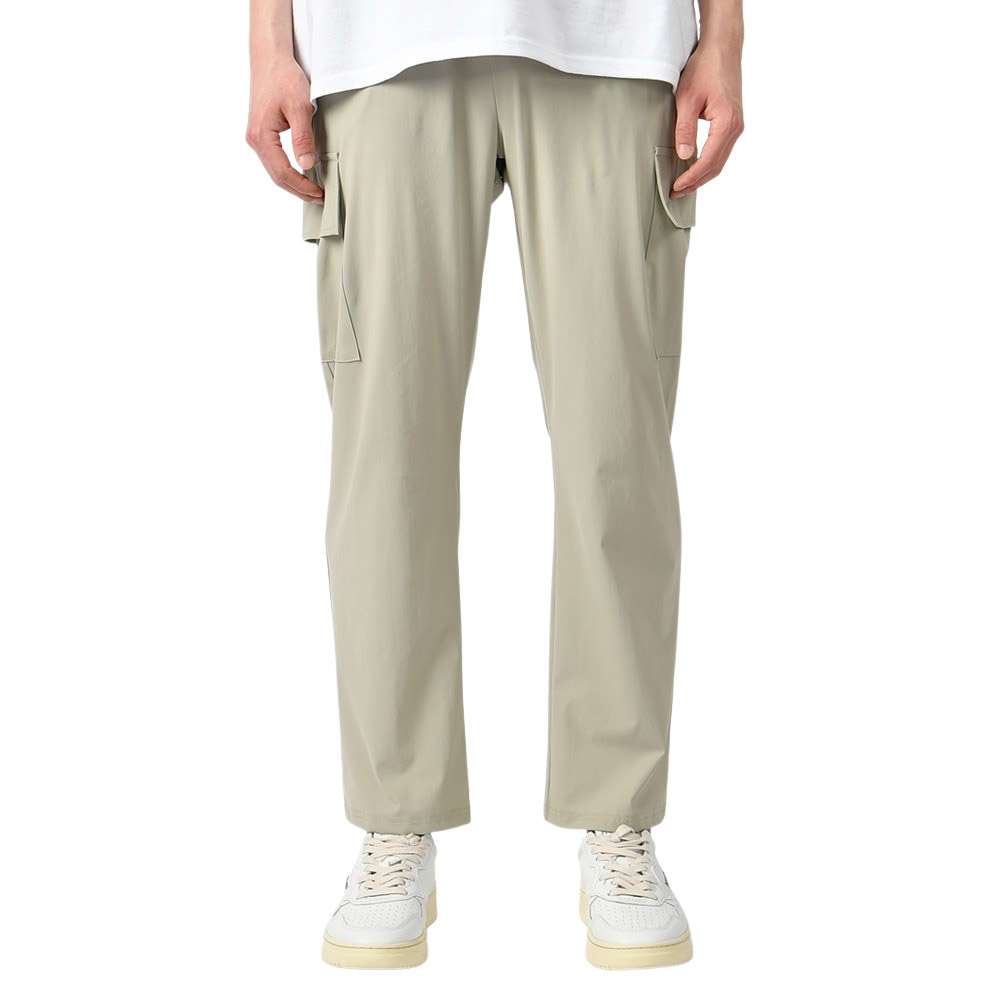 남자 카고팬츠 남성 여름바지 시원한 아이스 쿨 와이드 스판 밴딩 팬츠 - 상세 이미지 2