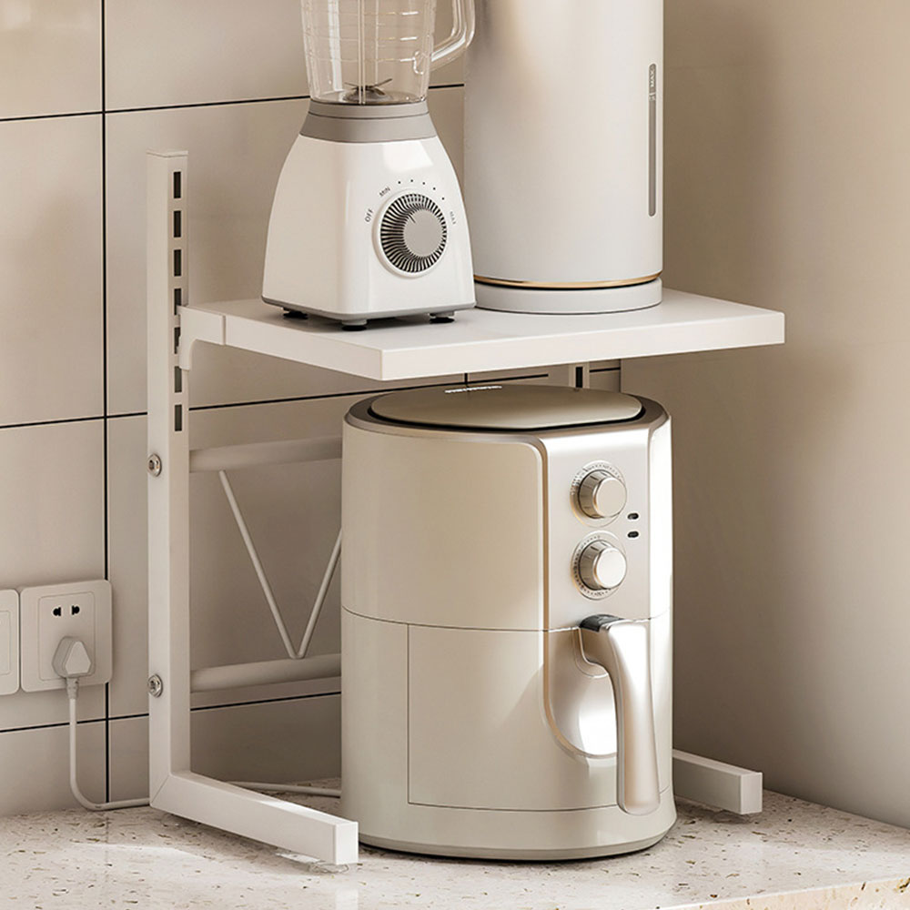 높이조절 2단 밥솥선반 대형 에어프라이어선반 전자렌지 밥솥 다이 수납장