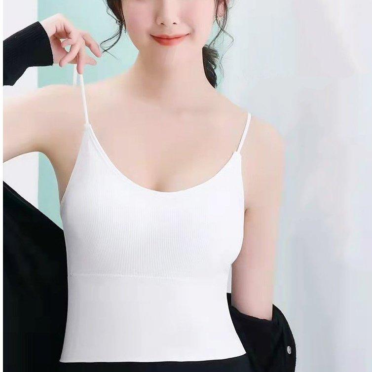 브라내장티 노브라나시 캡 내장 티셔츠 - 상품 이미지