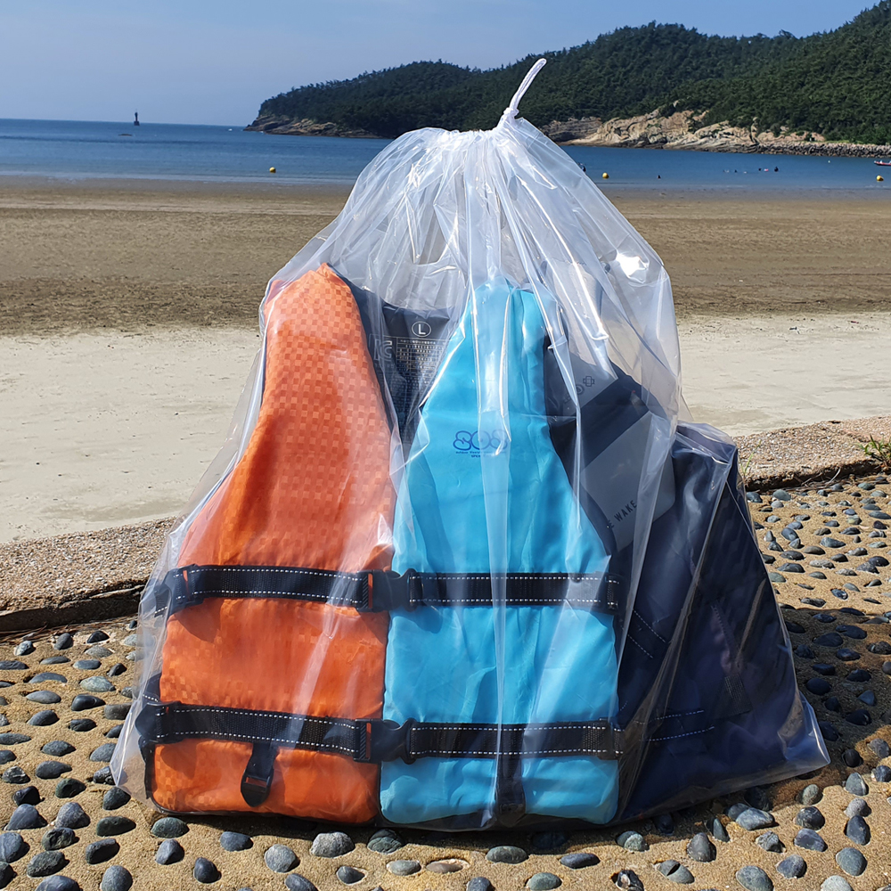 끈다리 구명조끼 가방 보관 낚시조끼 대형비치백 - 상품 이미지