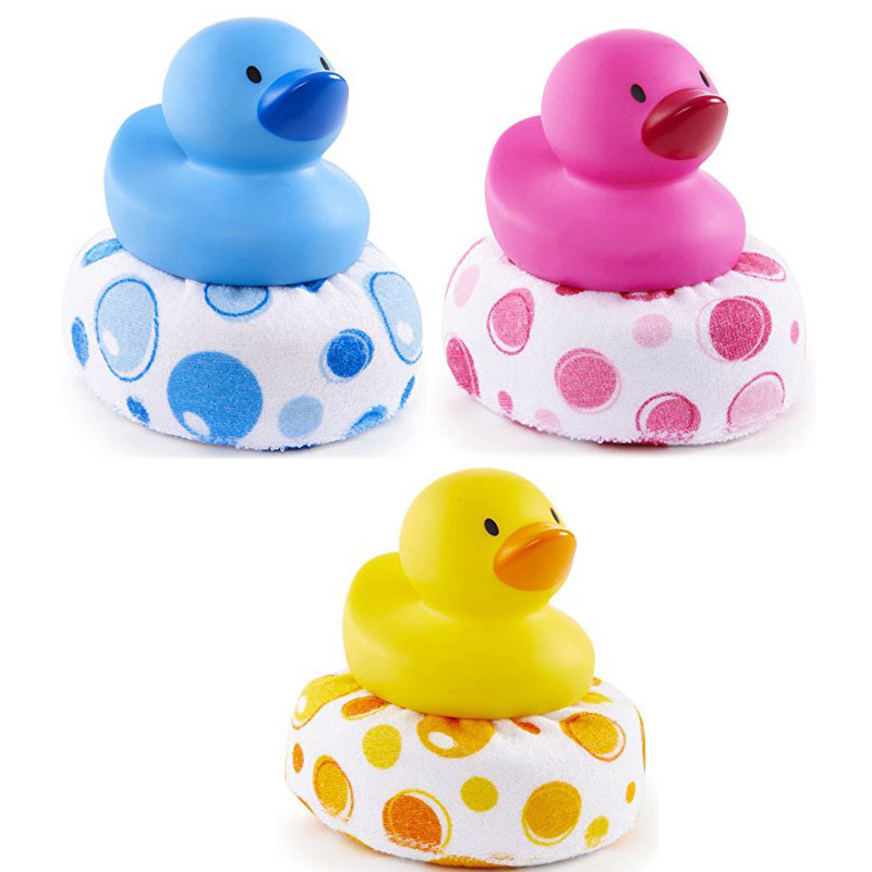 먼치킨 오리 목욕스펀지 아기 샤워볼 i