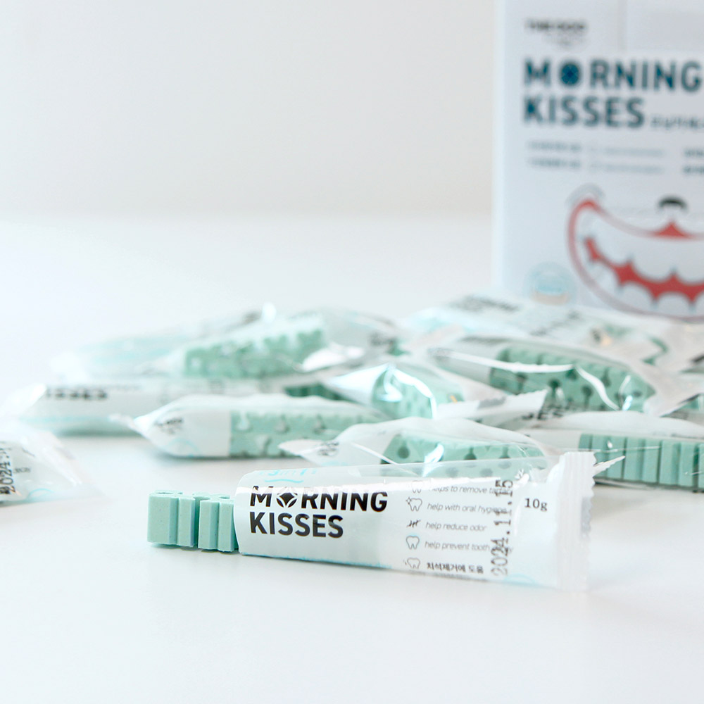 더독 치석 구취 제거 강아지껌 모닝키세스 10g X 3P - 상세 이미지 5