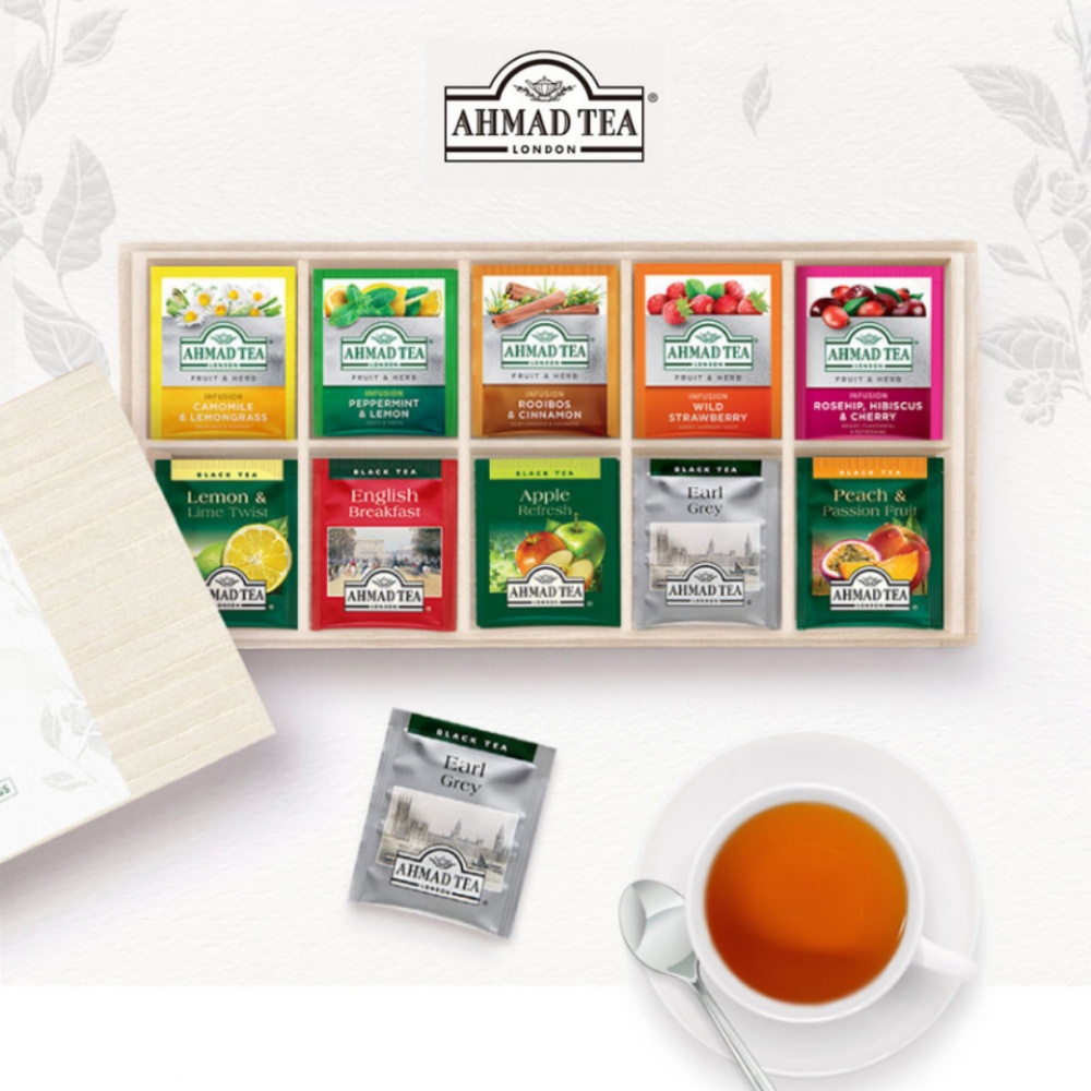 루이보스 잉글리쉬블랙퍼스트 얼그레이 홍차 로즈힙 과일 허브티 10종 50티백 선물세트