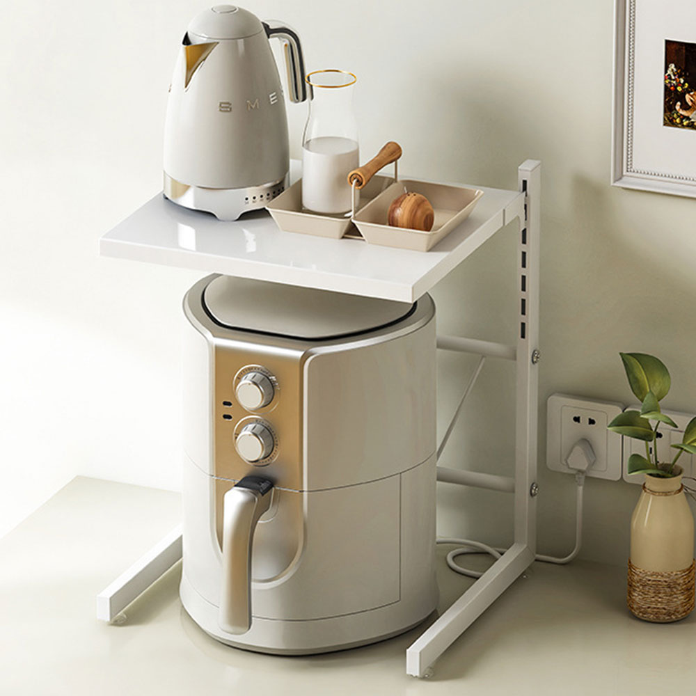 높이조절 2단 밥솥선반 대형 에어프라이어선반 전자렌지 밥솥 다이 수납장