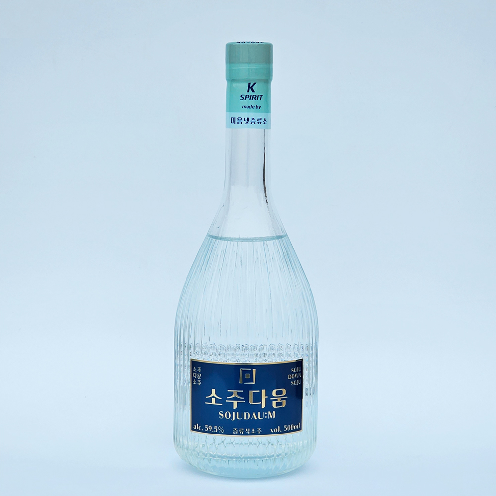 소주랩소디 출연 미음넷증류소 소주다움 59.5% 500ml 프리미엄 증류식소주 1병