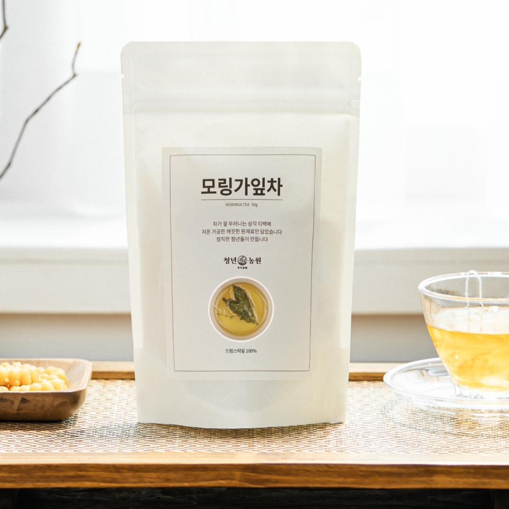 [청년농원] 모링가잎차 티백 모링가잎 - 상세 이미지 2
