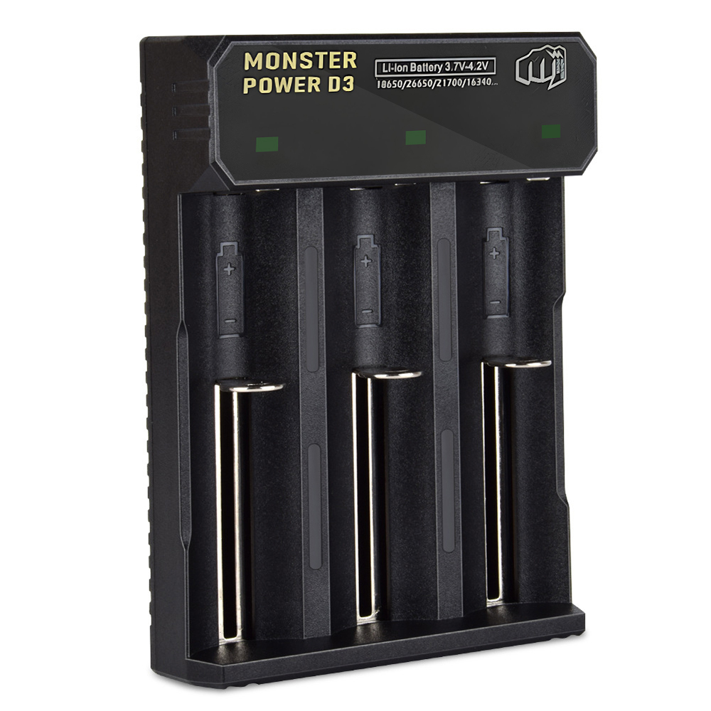 21700 충전기 배터리 18650 26650 C타입 리튬이온 3구 몬스터파워 대륙의실수