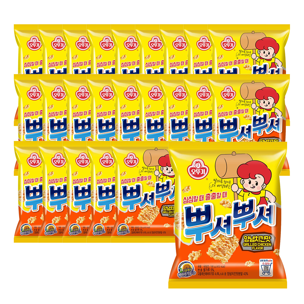오뚜기 뿌셔뿌셔 양념치킨맛, 90g, 24개
