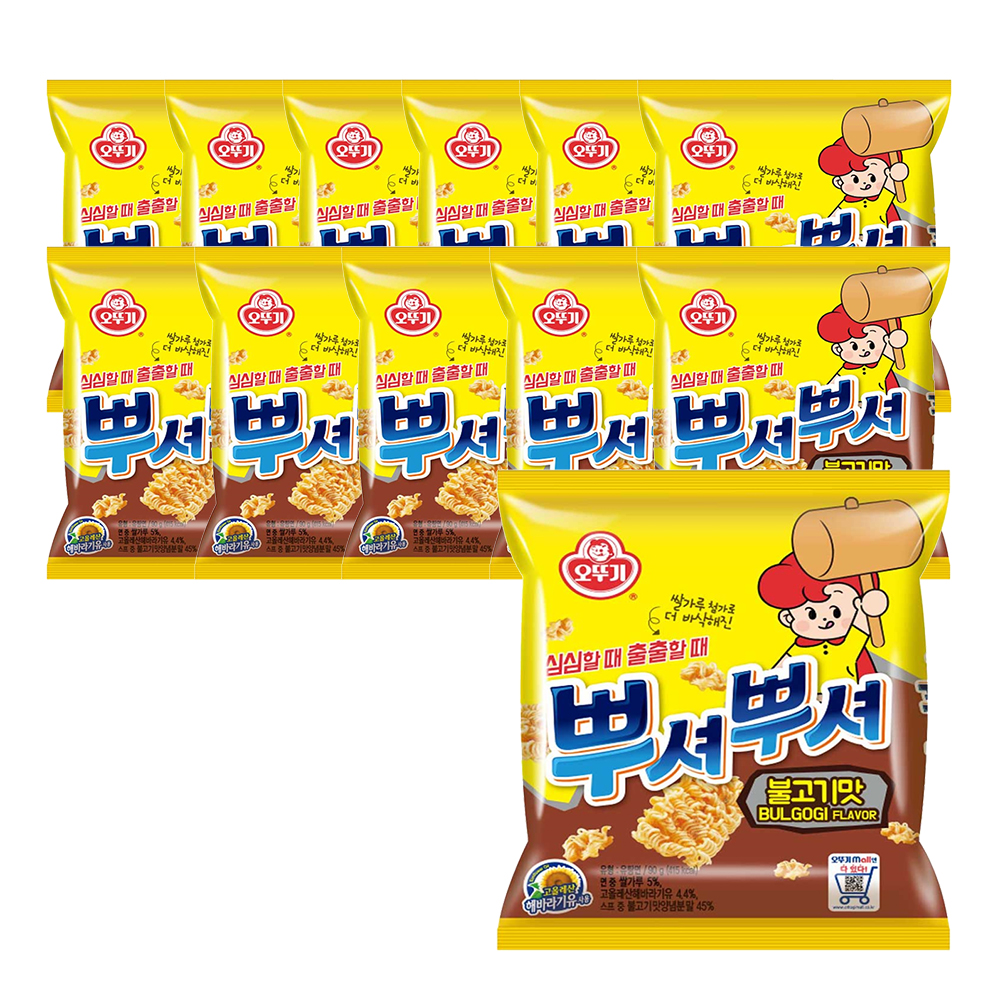 오뚜기 뿌셔뿌셔 불고기맛 90g 12개 - 메인 이미지
