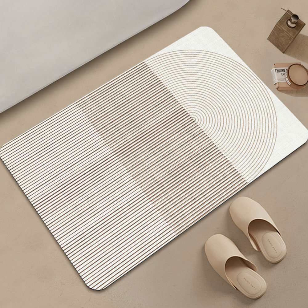 베이지무드 소프트 규조토발매트 스퀘어 빨아쓰는 욕실 주방 화장실 매트
