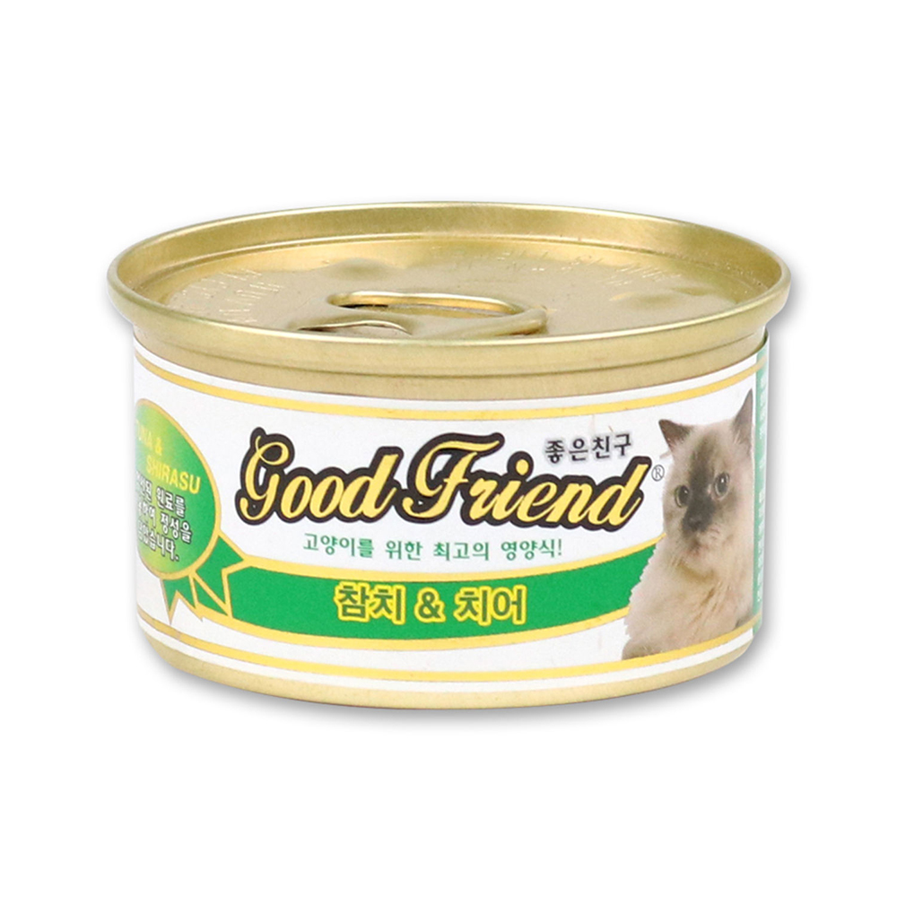 굿프랜드 고양이캔 8종콤보85gx24개 고양이 통조림 간식