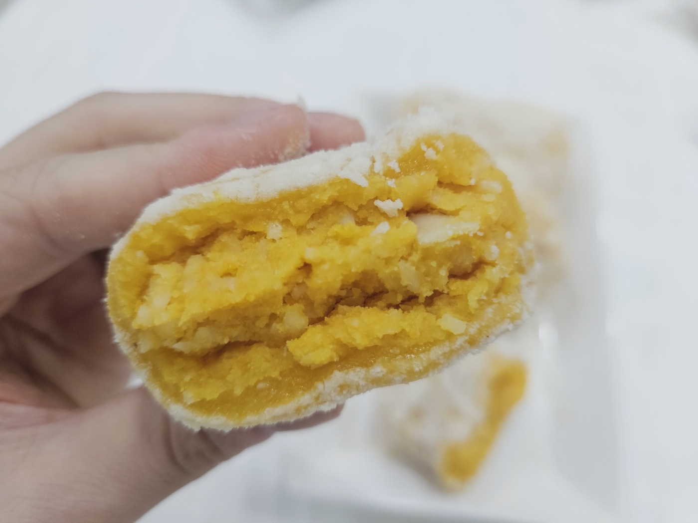 미소떡방 단호박 찹쌀떡 10개 달지 않은 식사대용 개별포장 떡 이미지 6