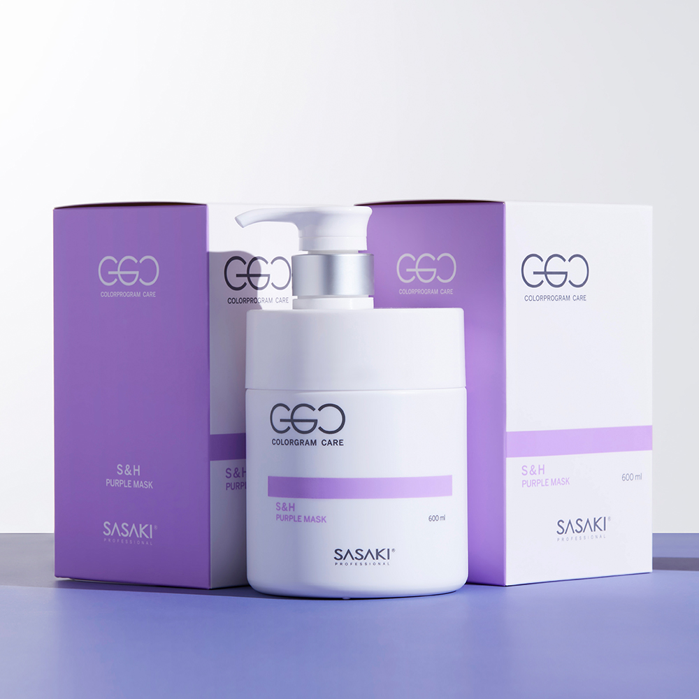 씨지씨 사사키 퍼플마스크 단백질 헤어팩 600ml 극손상 미용실 트리트먼트 물미역 비건 - 상세 이미지 3