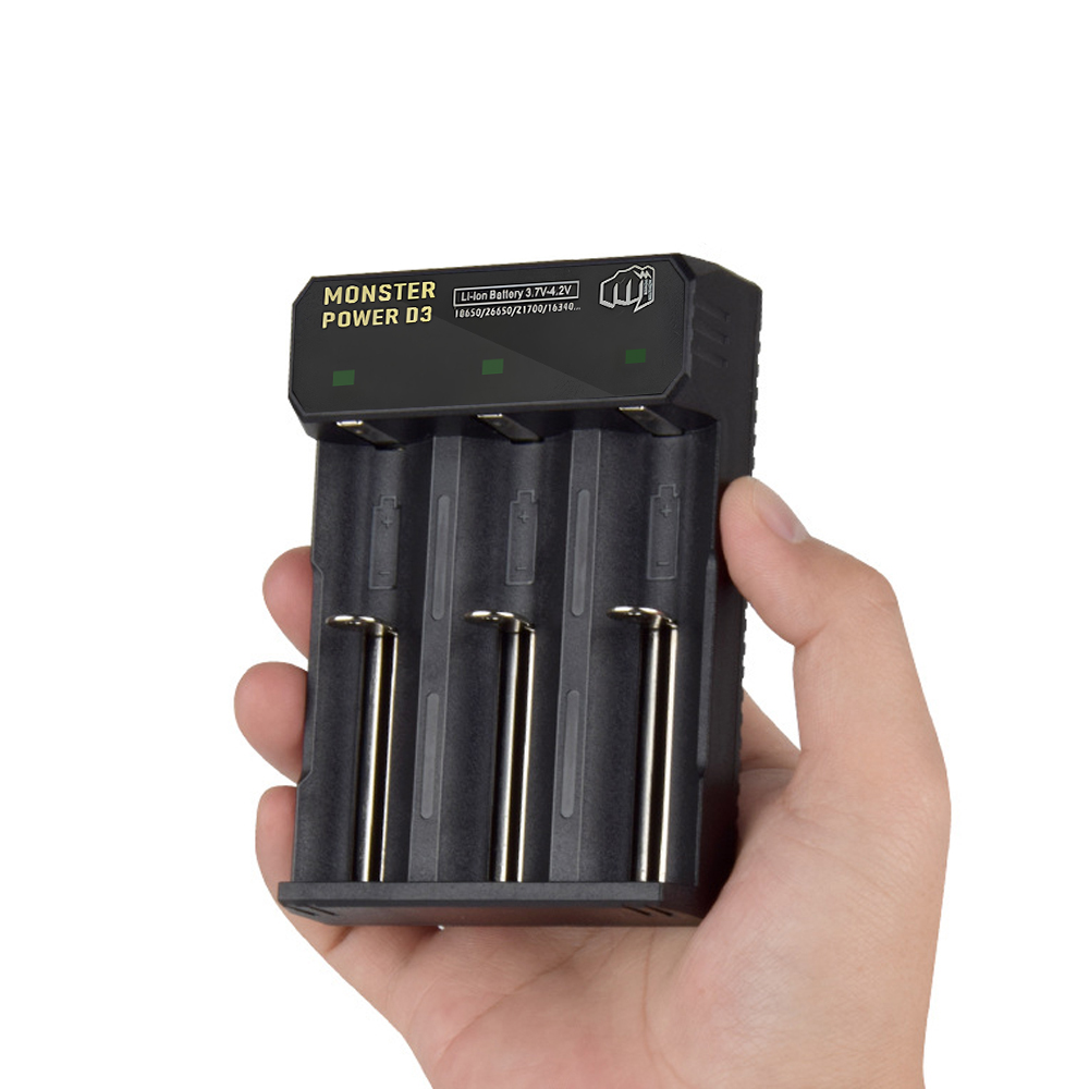 21700 충전기 배터리 18650 26650 C타입 리튬이온 3구 몬스터파워 대륙의실수