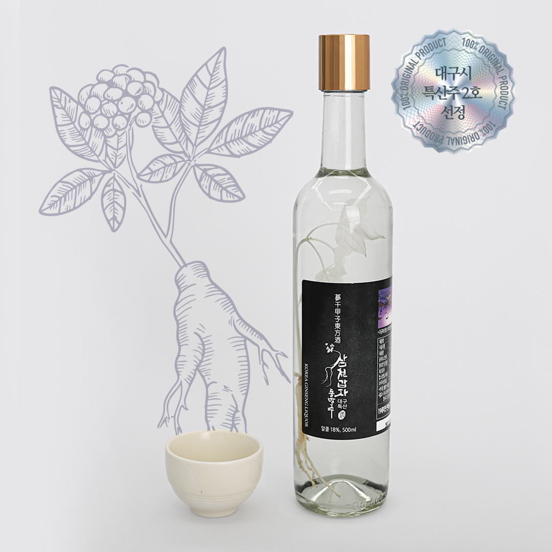 대구전통주 18도 증류식 소주 전통주 500ml 삼천갑자동방주 - 상품 이미지