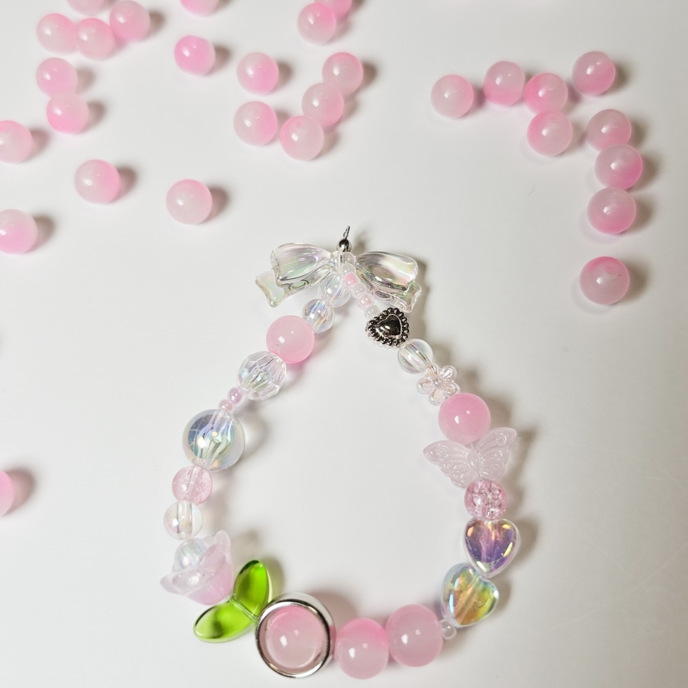 투톤 젤리 구슬 8mm 비즈공예 키링 열쇠고리 팔찌 슬라임 만들기 - 상세 이미지 4