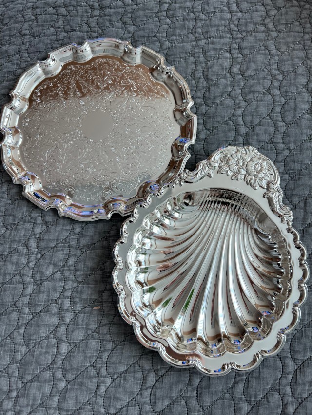 4번 영국 퀸앤 쉘 디쉬 shell dish 조개접시 (은도금제 실버 플레이트 주방용품) (Queen anne)  0/150 - 상세 이미지 2