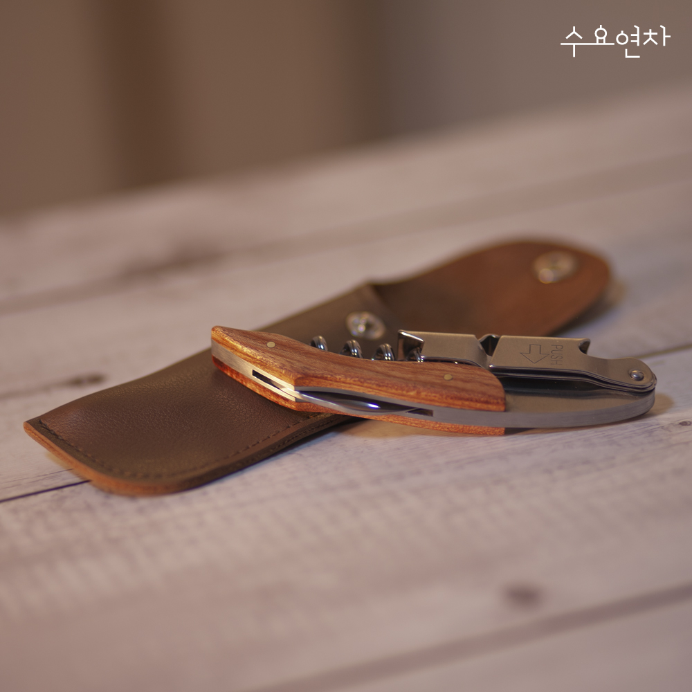 고급 원목 와인 오프너 전문가용 병 따개 - 상세 이미지 3
